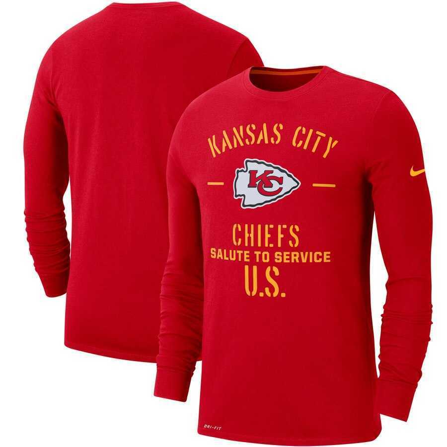 Men's Kansas City Chiefs Nike Red 2019 Salute to Service Sideline Performance Long Sleeve Shirt,We sell and wholesale Men's Kansas City Chiefs Nike Red 2019 Salute to Service Sideline Performance Long Sleeve Shirt on line form chian!